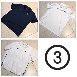 Bundle Two NIKE PSU polos and a PSU windbreaker